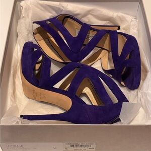 Jimmy Choo. Purple suede heels. Size 37, worn once